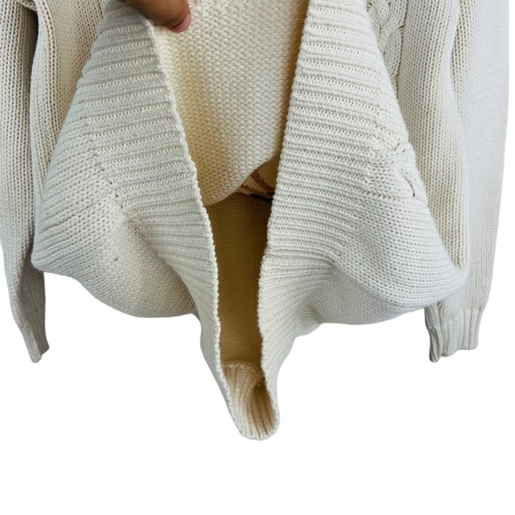 Vintage Kofi Wear Cream Knit Embroidered Crew-Neck Long sweater Dress - Picture 8 of 13